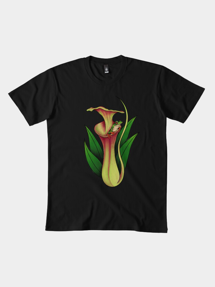 Nepenthes with Frog inside shirt
